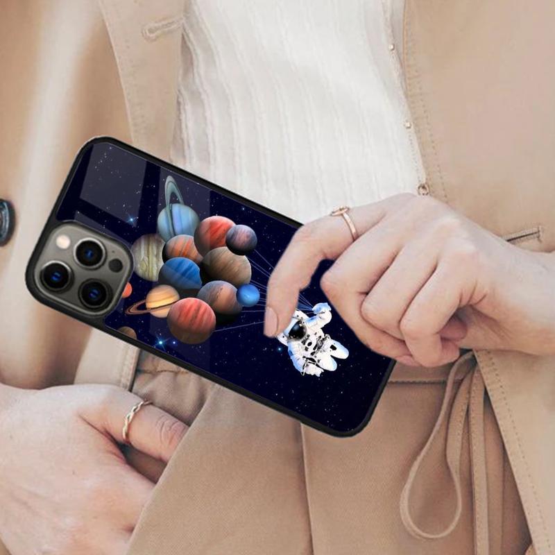 Space Planets Solar System Magnetic Phone Case For APPLE iPhone 17 Air 16 14 13 12 Pro Max 15 Plus Wireless Charge MagSafe Cover