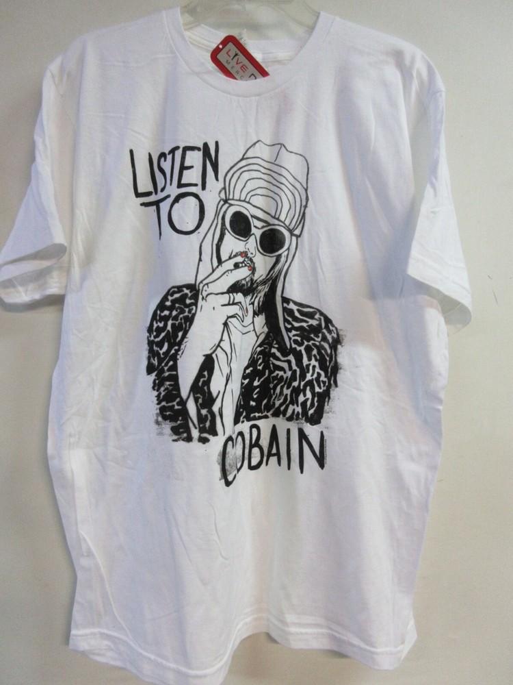 

KURT COBAIN OFFICIAL MERCH LISTEN TO 2016 BAND CONCERT MUSIC EXTRA LARGE Unisex T-Shirt XXL