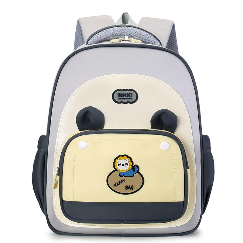 Kindergarten Schoolbag Cartoon Color-matching Lightweight Backpack Boys And Girls Children Schoolbag
