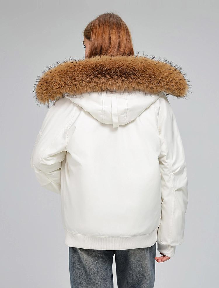 Women's Casual Loose Thickened Warm Jacket With Fur Collar