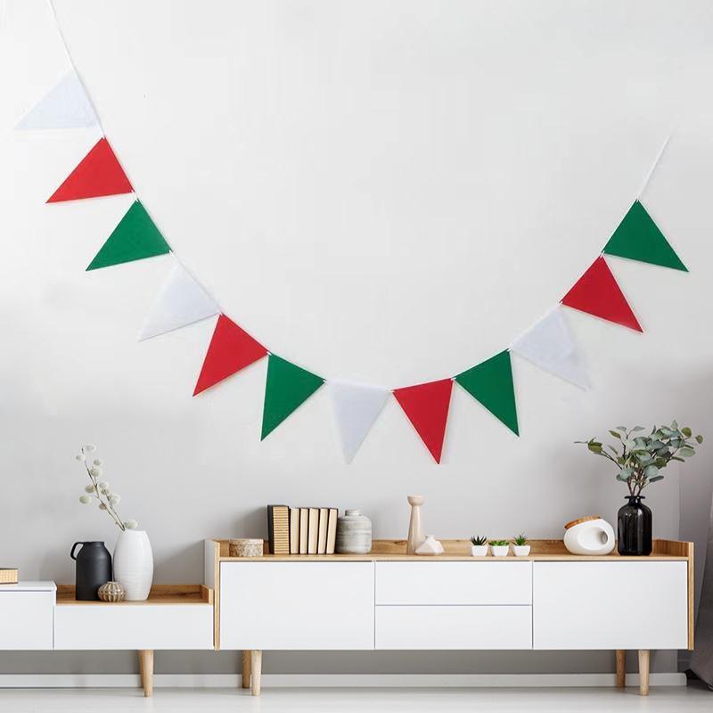 Felt Triangle Birthday Flags for Kids' Room & Party Decoration