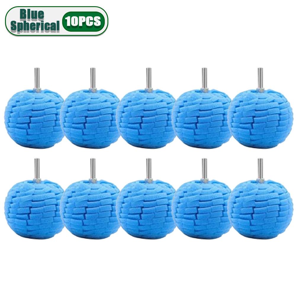 1-10PCS Car Hub Polishing Sponge Conical Grinding Wheel Metal Plastic Auto Rim Cleaner Car Polishing Tool Accessories