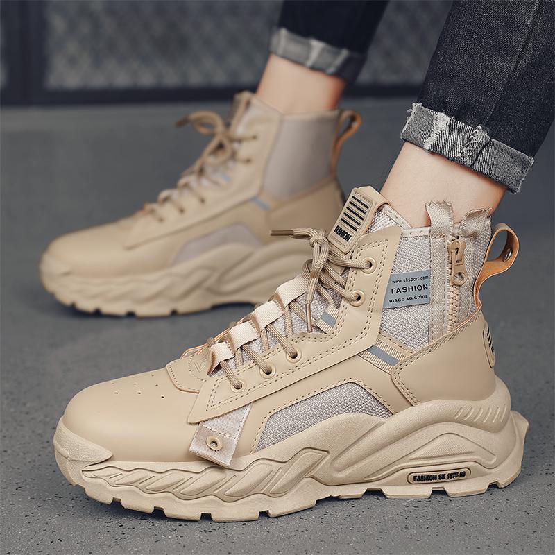 

Ботинки мартин мужские осенние мужские туфли высокие берцы пустынные ботинки-локомотивы зимние британские кожаные ботинки 44