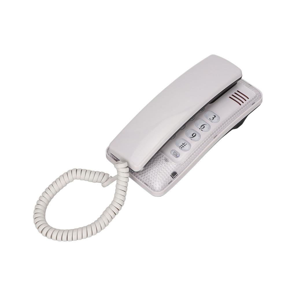 KXT‑438 Wall Mounted Home Phone Corded Telephone with Redial Quick Flash Mute Function for Home Hotel School Office