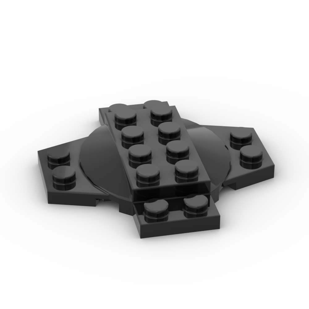 

Non-Toxic Moc 1Pcs 30303 Modified 6X6X2/3 Cross Building Blocks Kit With Dome Plate Compatible Assemble Particle Idea Toys Children Gifts