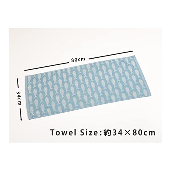 Kosugizen Face Towel Everyday Scandinavian Style Keytos 5 Colors (5 Patterns) 1 Piece Each 34 X 80cm Scandinavian Motif Thin Type Easy To Dry Set of