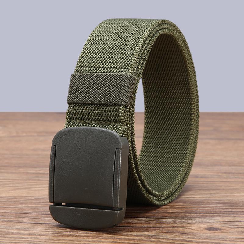 

Универсальный ремень из нейлонового канваса - Минималистичный дизайн без проколов для военной подготовки, молодежи и джинсов 120 cm армия зеленый