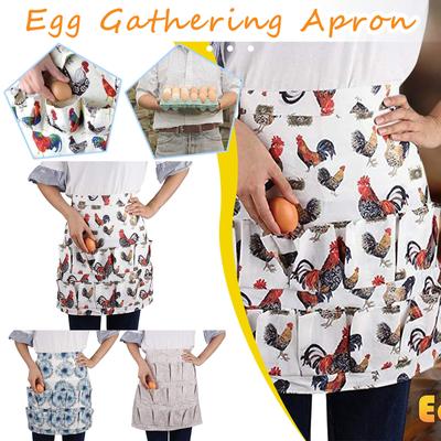 Apron  Eggs Gathering Apron 12 Deep Pockets Hold Chicken Farmerhouse Farm