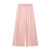 Pantaloni Dritti a Vita Alta Larghi da Donna con Elastico in Vita Vestibilità Comoda 2026