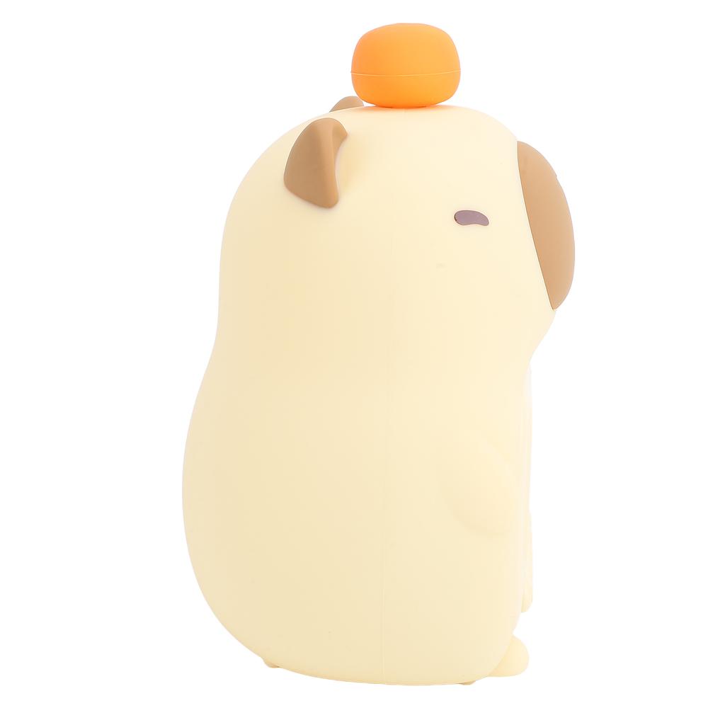 Kids Alarm Clock Night Light Integrated Cute Capybara Clock Dimming Night Light for Bedroom