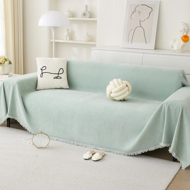 Sofa Cover Cloth Four Seasons Universal Waterproof to Prevent Leakage of Urine Non-Stick Wool Full Cover Sofa Cover Advanced Cream Series