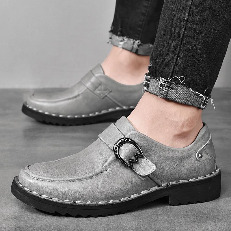 Nové Pánské Boty Klasické Pánské Společenské Boty S Přezkou Kožené Svatby Boty Pánské Formální Baleríny Business Boty Luxusní Značka Černé Boty Pánské