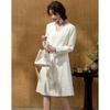 Demana New Chinese Style Embossed Jacquard A-Line Dress