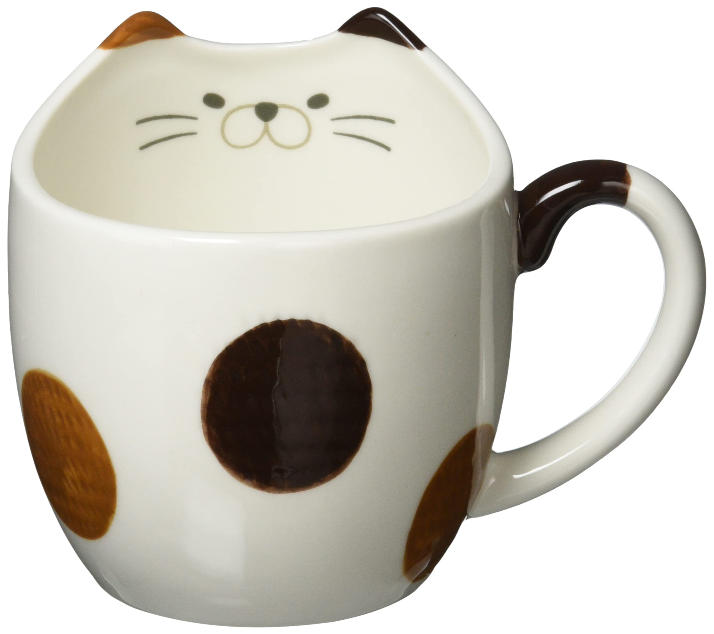 

Decor Corporation Kannya Mug Mike Size Approx. W8.8 D12.2 H9.7 MG-28225 белый