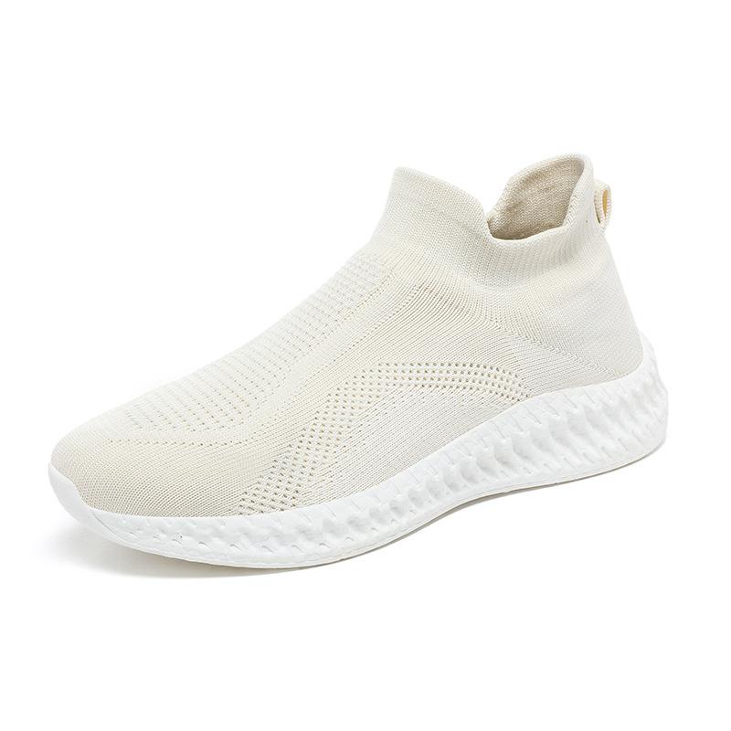 Summer commuting new casual overshoes mesh breathable lazy shoes flying weaving lightweight outdoor travel