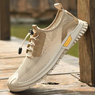 Mode Herren Freizeit-Sneaker Laufschuhe Mesh-Oberfläche Erfrischend Atmungsaktiv Lässige Flats Neuankömmling Rutschfeste Walking-Schuhe