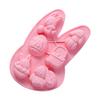 Easter Silicone Mold Cake Chocolate Cookie Baking Mould Rabbit Colored Holiday Easter Decoration Kitchen Bakeware Tools