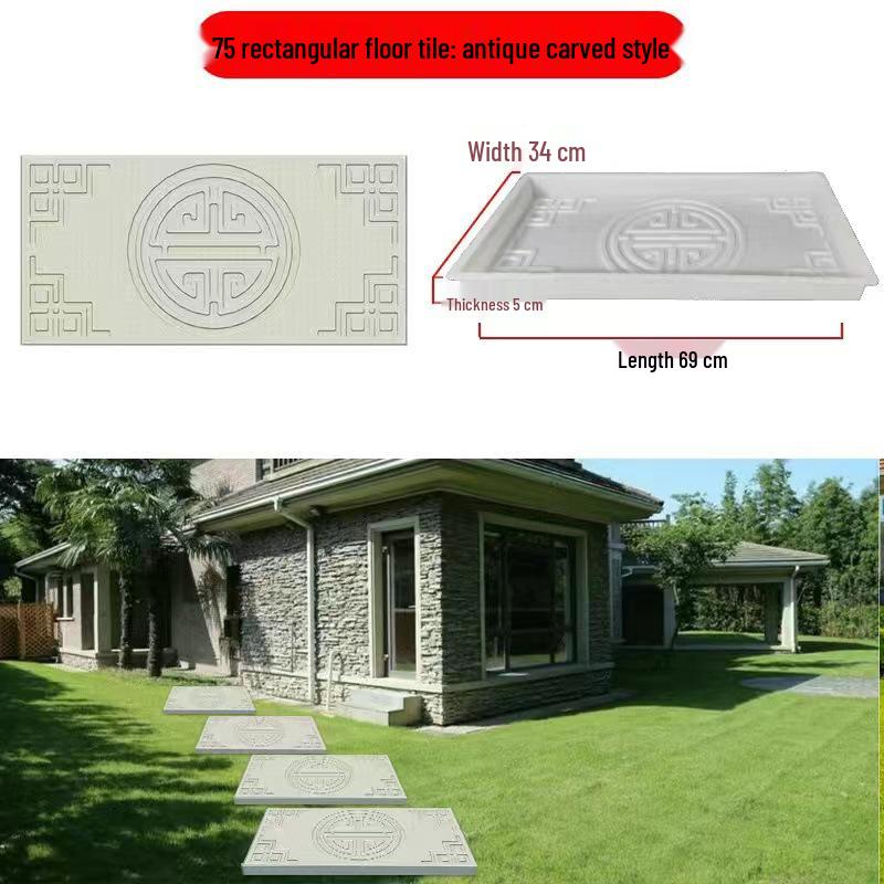 Garden Cement Tile Mold for Outdoor Stepping Stones