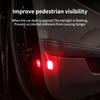 For Tesla Model 3/Y/3+ Highland 2025 Car Door Warning Light Strong Flashing Light Warning LED Lamp Anti-collision Accessories