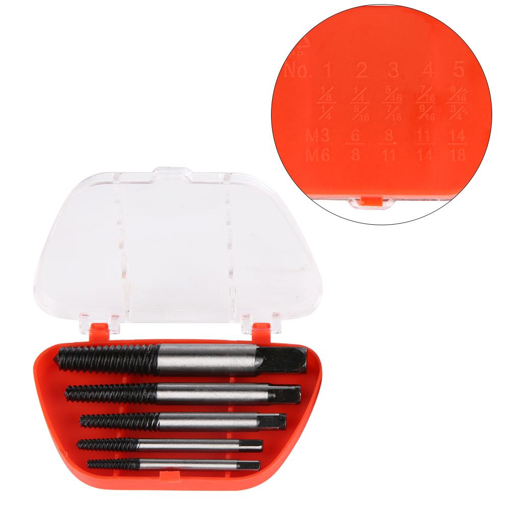 Water Pipe Broken Wire Screw Extractor Damaged Bolt Remover Picker Tool 5pcs