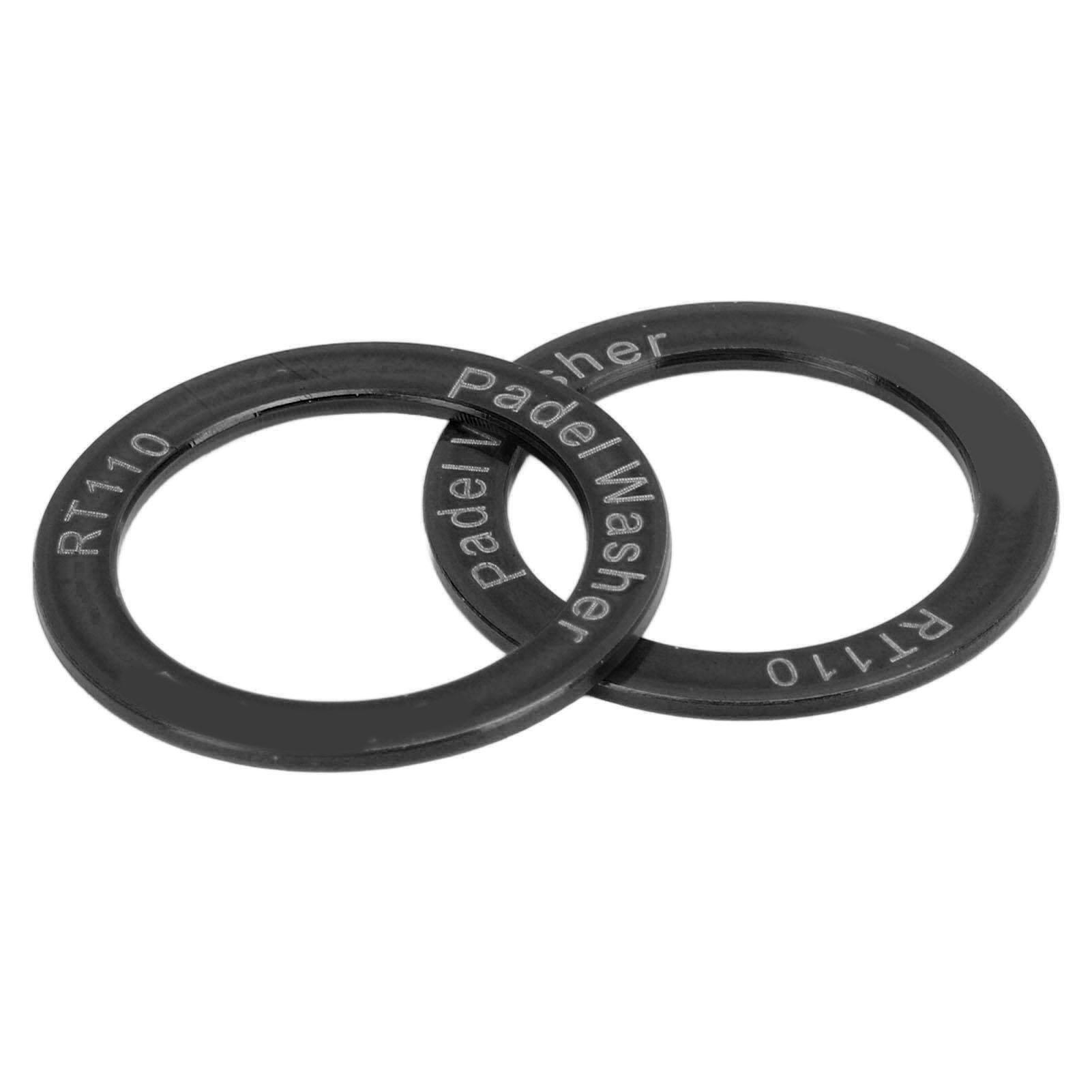 

2 шт. удлиненные шайбы для педалей велосипеда из титанового сплава, водонепроницаемые, устойчивые к ржавчине, меньше трения, устраняют шум чёрный