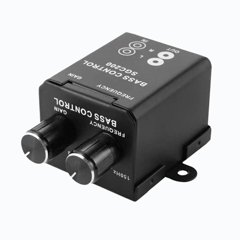 

Регулируемый усилитель Регулятор баса в автомобиль Ручка Контроль линейного уровня Пульт дистанционного управления Частотный контроллер Контроллер баса в автомобиль 1