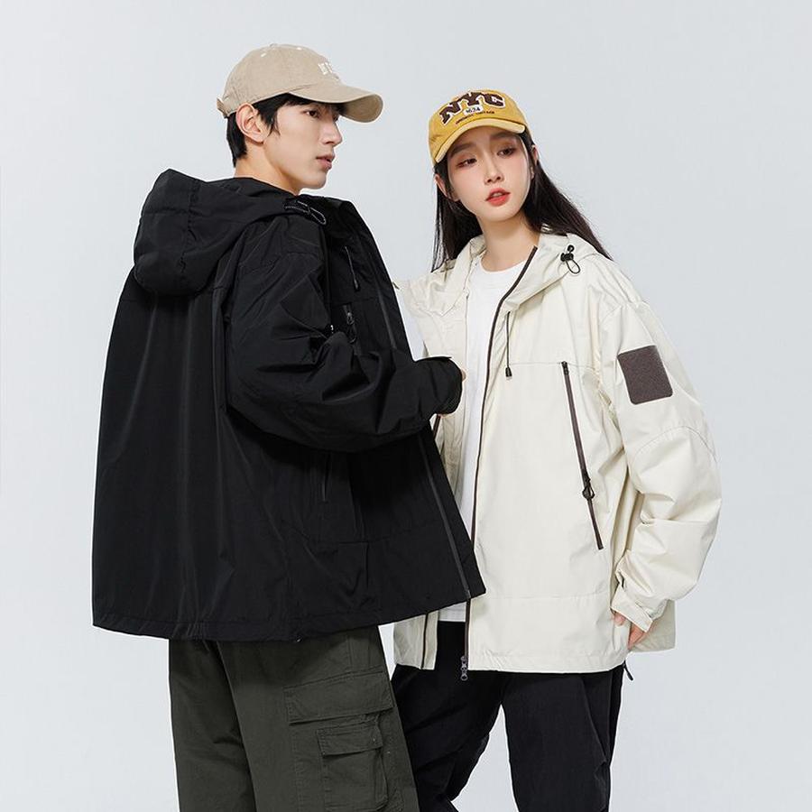 Women's Windbreaker Loose Casual Sports Brand Windbreaker Women's Hooded Puffer Jacket Windbreaker Jacket Women