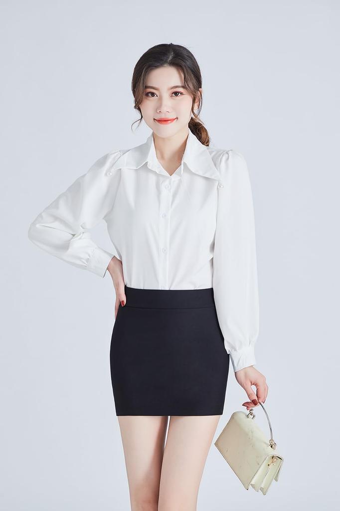 Syvent Black Tight Mini 32cm Pencil Office OL Skirt, Waist, Elastic, Skirt, Stretch, Skirt,