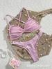 Shiny One-Piece Bandage Bikini - European & American Style Swimsuit