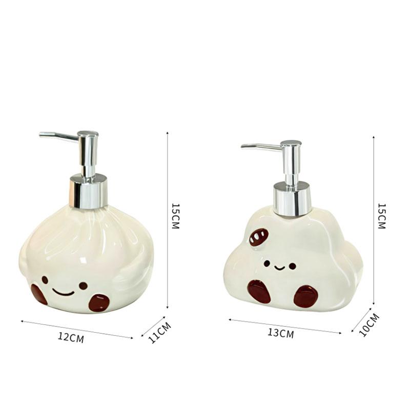 soap dispenser Cute ceramic lotion bottle press bottle hotel hand lotion bottle bathroom shower gel shampoo bathroom accessories