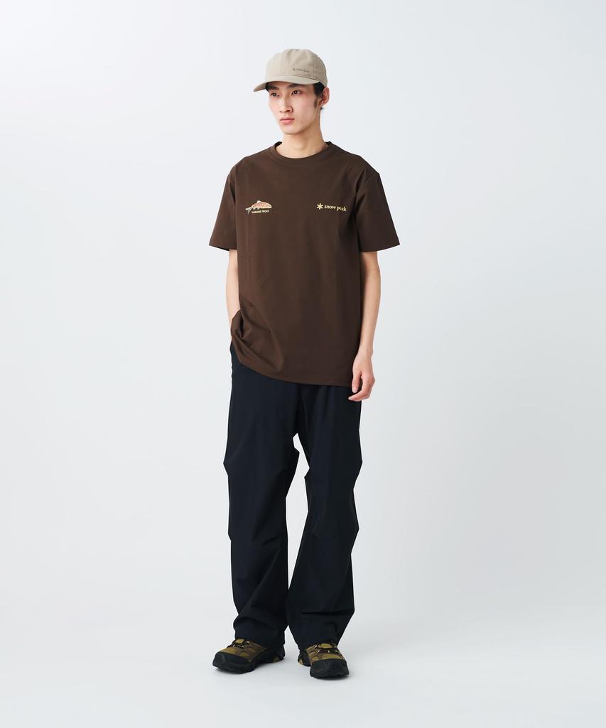 Northland Trout Dry Short M [Snow Peak] T-Shirt TS-26SU008 T-shirt, Sleeve, Men's/Women's, BROWN,