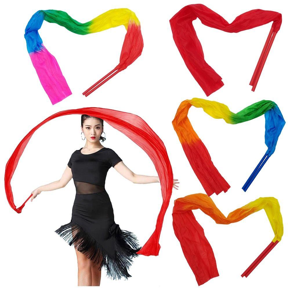 With Rod Gymnastics Ribbon Silk Dance Ribbon New Dancing Ribbons