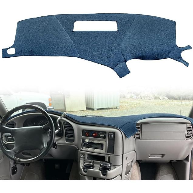 Dash Cover Mat Fit For Chevy Chevrolet Astro/GMC Safari Cargo Van Dashboard Cap Pad Carpet Protector K193 (Black)