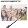 Bluetooth Selfie Stick  Foldable Wireless Tripod with Bluetooth Shutter Monopod Live Photograph for iPhone 15 14 Samsung S24 S23