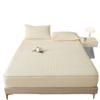 Class A Milk Velvet Quilted Bed Sheet Single Piece Thickened Anti-slip Bed Cover Mattress Protective Cover Bedding Set
