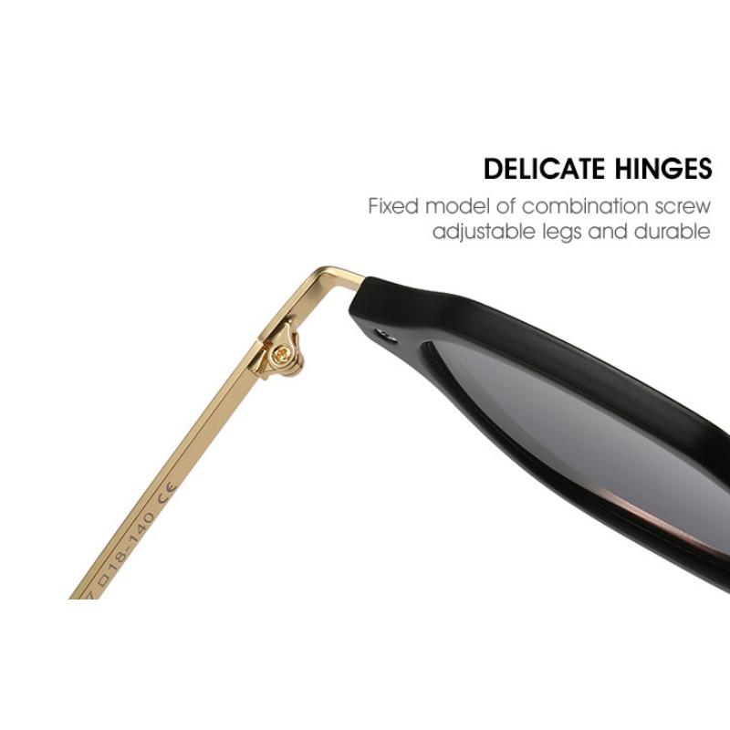 Fashion Personalized Metal Leg Design Retro Ocean Film Men'S Outdoor Driving Glasses Classic Round Women Sunglasses Shades Uv400