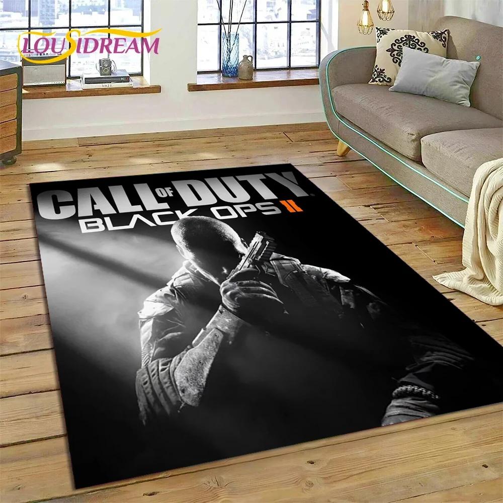 Call of Duty War Game Gamer COD Teppich für Schlafzimmer Wohnzimmer Zuhause Sofadekoration, Kinder Spiel Große Dekoration Bodenmatte Geschenk