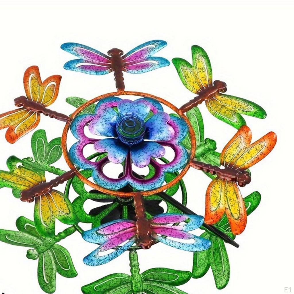 Wind Sculpture Spinners Windmill Birthday Gifts Art Iron 55 Inch Tall Lawn Ornament for