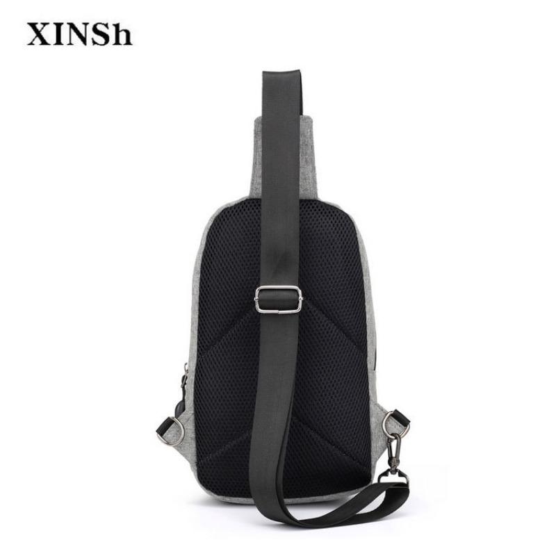 New multi-functional waterproof breast bag, men's and women's casual outdoor running fitness bag, single shoulder oblique span bag