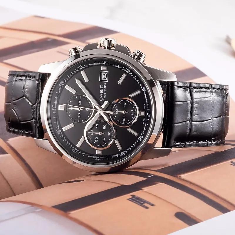 Casio Męski Czarny Zegarek MTH-5001L-1APR-