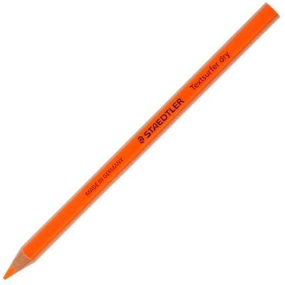 STAEDTLER STAEDTLER Text Surfer Dry Fluorescent Colored Pencil Orange [HD1388]