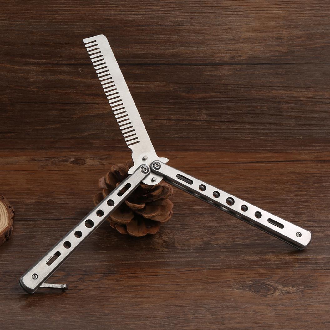 

Нержавеющая сталь Тренировка Тренировка Бабочка Нож Гребенка Тренер Инструмент Cool Sport