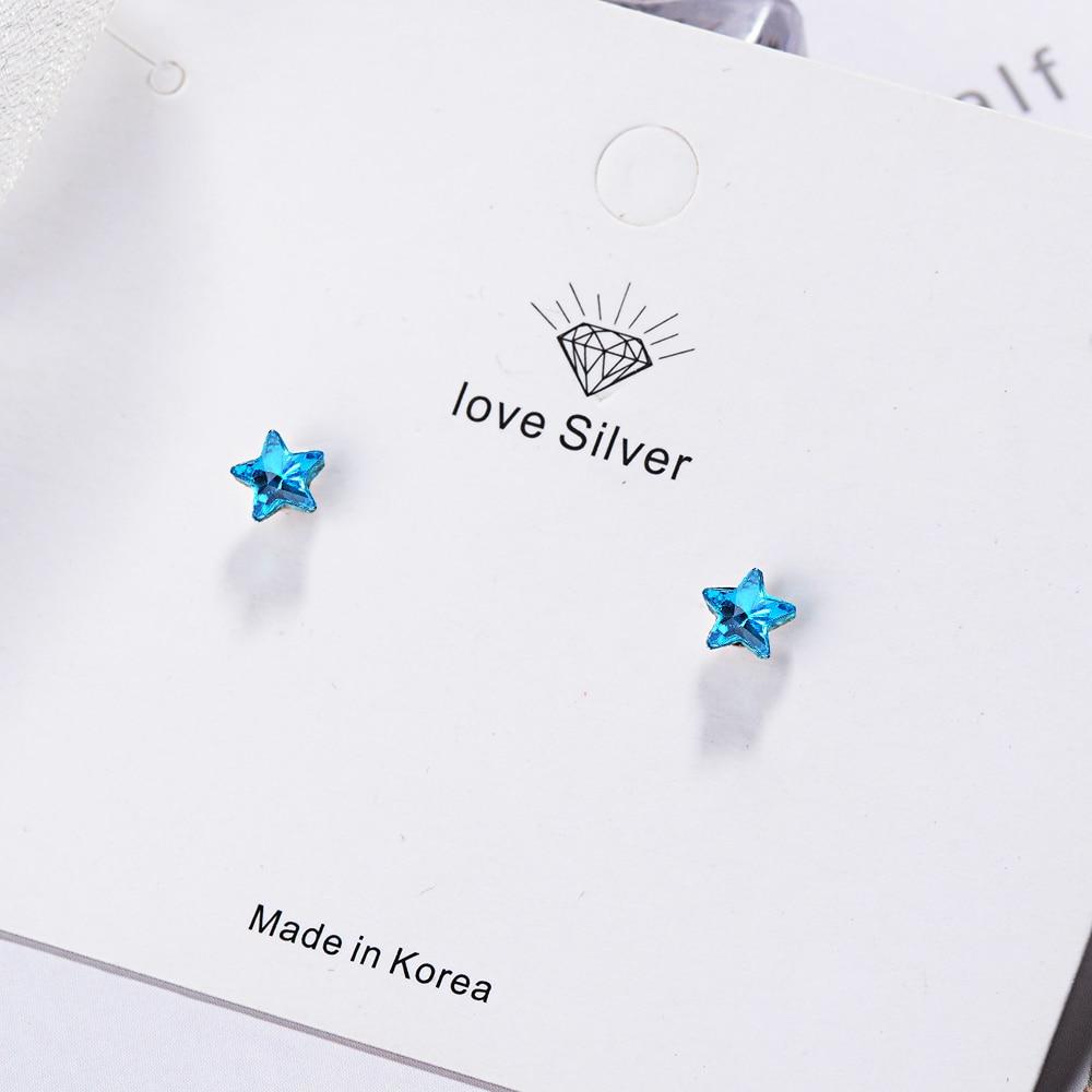 Lekani Embellished With Crystals Stud Earrings Women Star Earrings Austrian Rhinestone  Tone EarringTrendy Stud