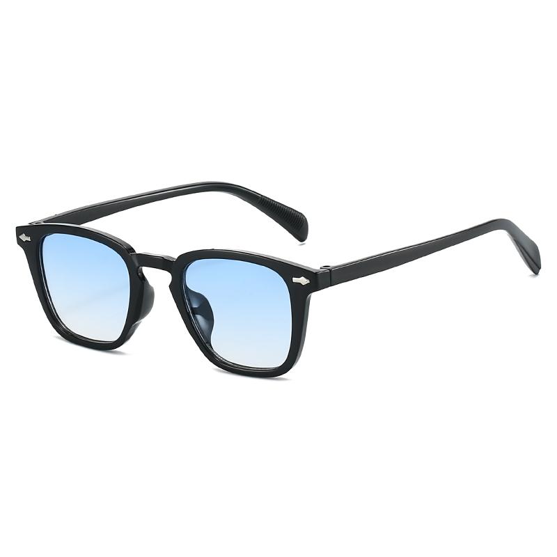 Vintage Square Sunglasses Unisex Retro Fashion UV400 Protection Black Sun Glasses for Women Men