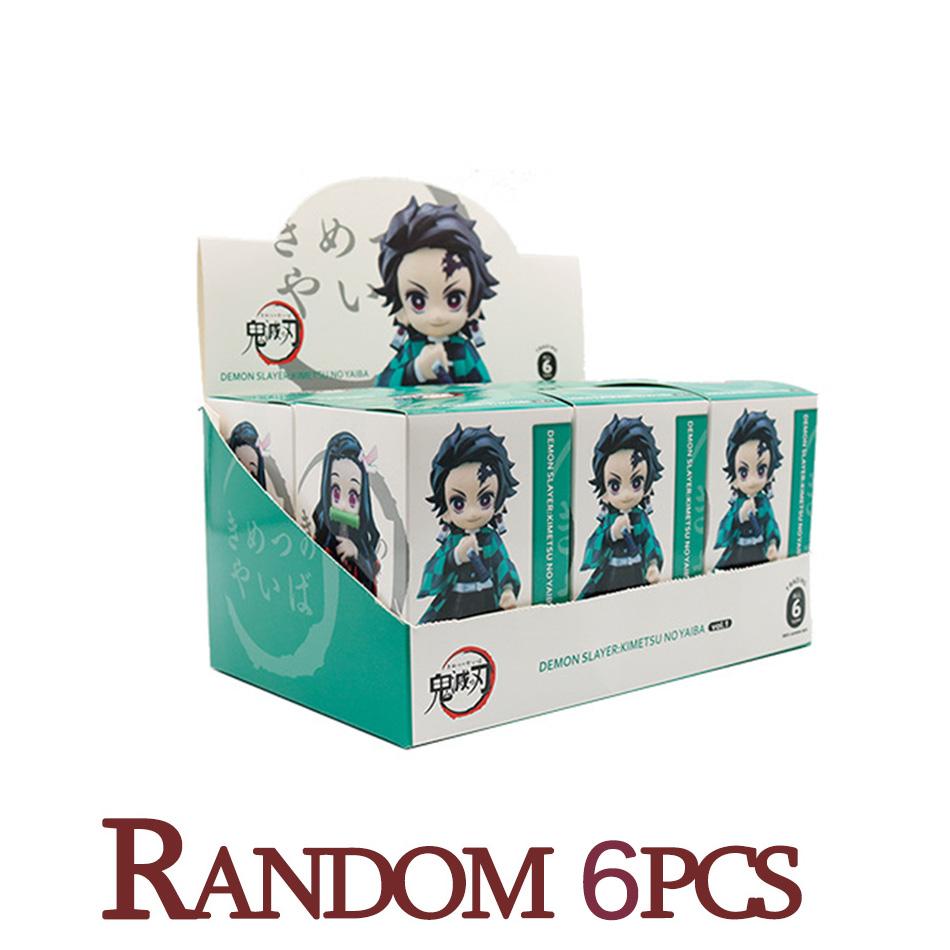 Hot MINISO Genuine Bushiroad Palverse D emon Slayer: Kimetsu No Yaiba Anime Model Blind Box Vol.1 Ornament Toy Present