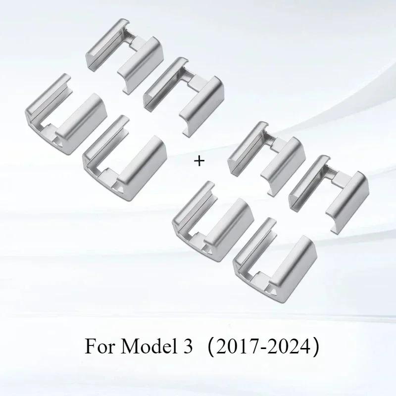 For Tesla Model Y/3 Highland 2024 Interior Accessories Seat Anti-kick Protective Cover Car Seat Rail Anti-kick Plug M3H Parts