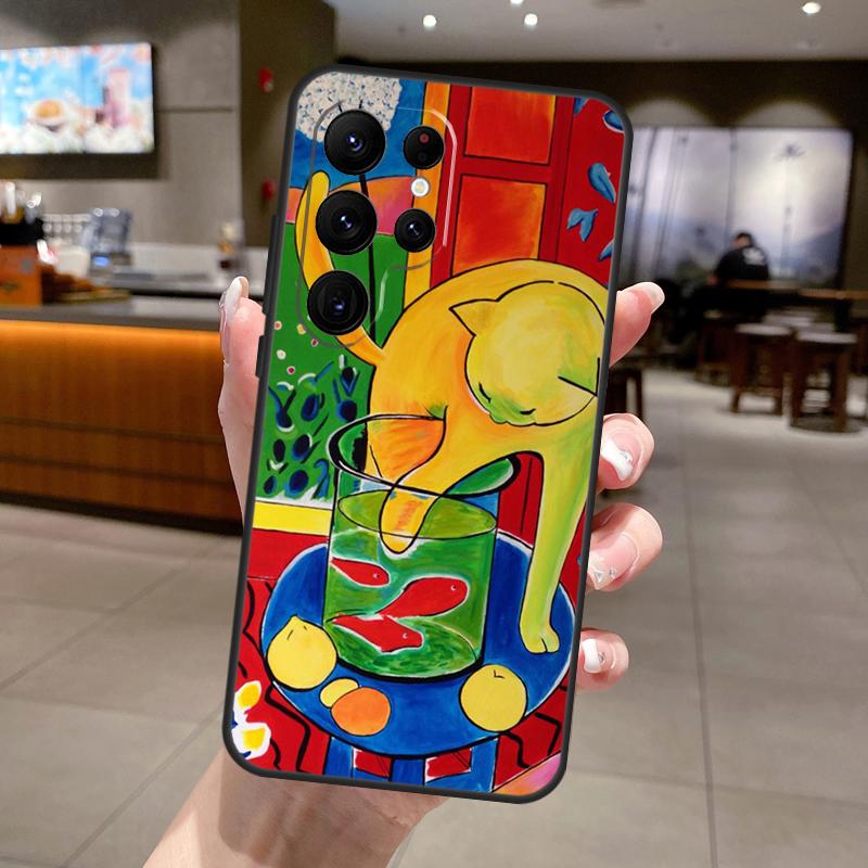 Henri Matisse Art Painting Phone Case For Samsung Galaxy S25 Ultra S24 S23 S22 S21 FE S9 S10 S20 Plus S24 FE Soft Cover