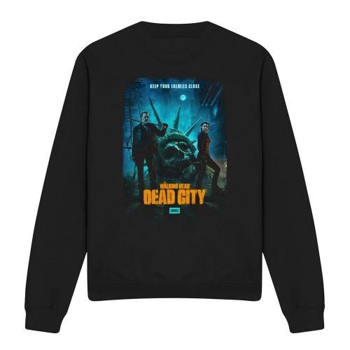 The Walking Dead Unisex Adult Dead City Negan & Maggie Poster Art Sweatshirt