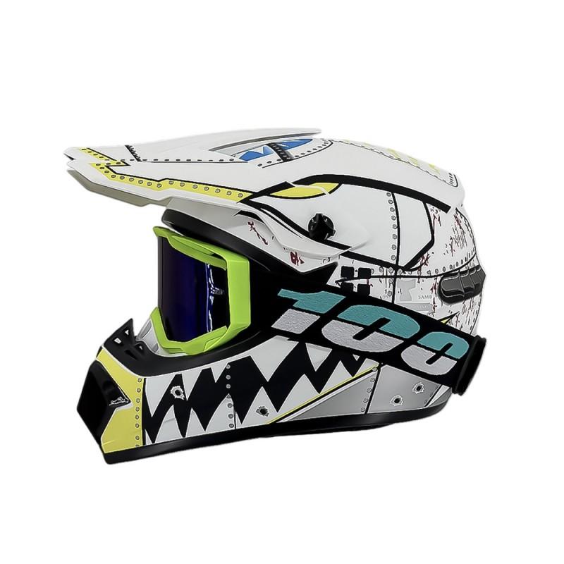 Full Face Motorcycle Helmet Off-Road ATV Mountain Bike Downhill Kart Adult Use ABS Material