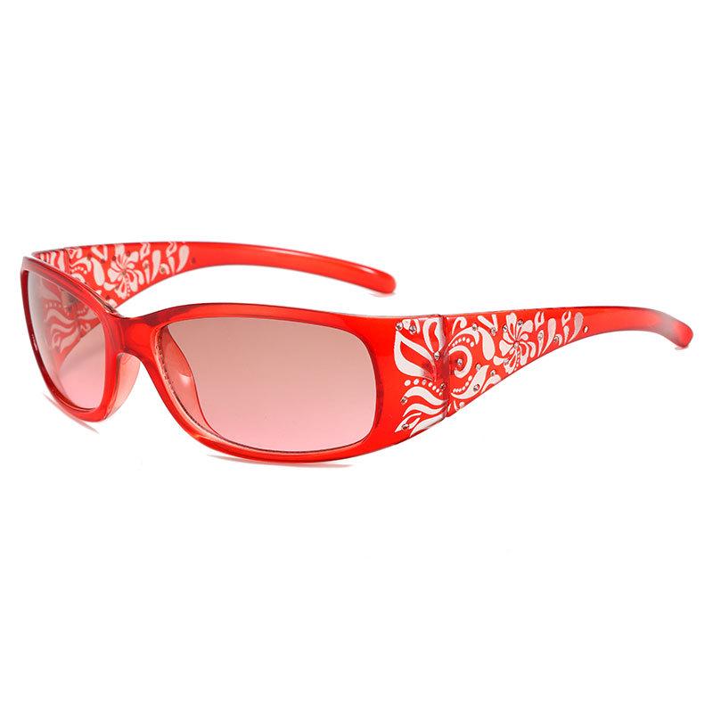Women's Trendy Laser-Inlaid Diamond Sunglasses - Anti-UV Fashion Glasses